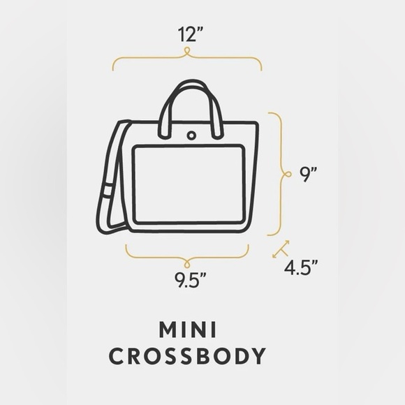 Portland Leather Goods Mini Crossbody Tote Green Apple - Picture 12 of 12